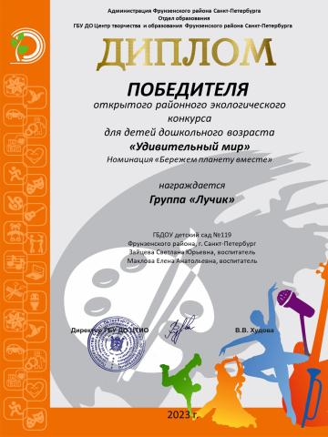 Диплом победителя